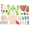 Handicraft Set - 1-Tier Pyramid - Ore Mountains - 18 cm / 7.1 inch