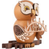 Smoker - Owl with Candle Arch - 15 cm / 5.9 inch