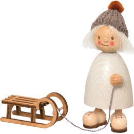 Finn mit Schlitten - 9 cm