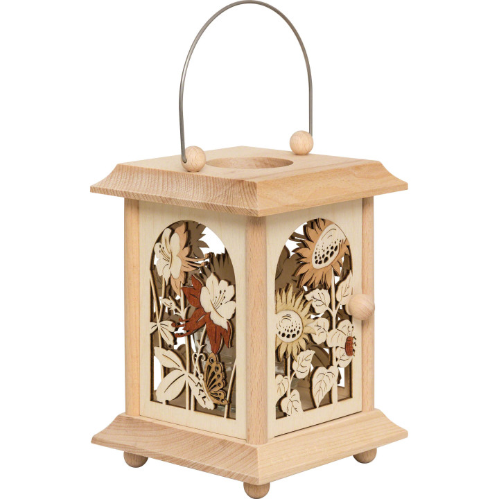 Tischlaterne Sommerblumen - 24 cm