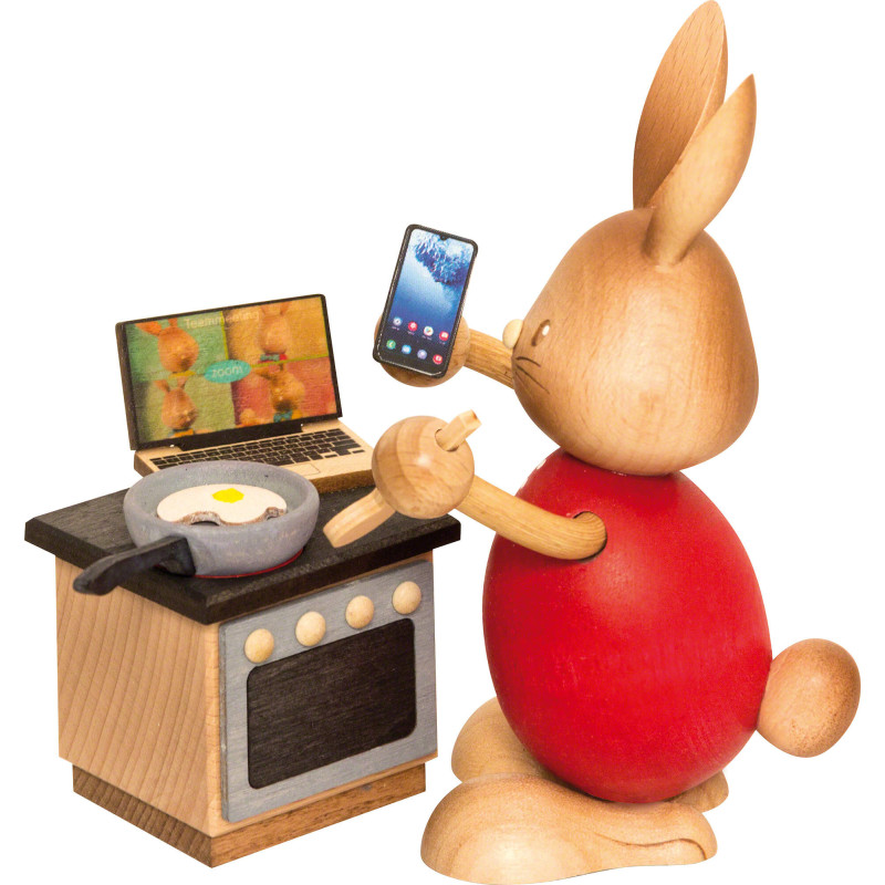 Stupsi Hase im Homeoffice - 12 cm