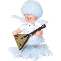 Schneeflöckchen mit Balalaika - 5 cm
