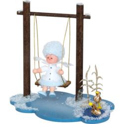 Snowflake with Swing - 8,5 cm / 3.3 inch