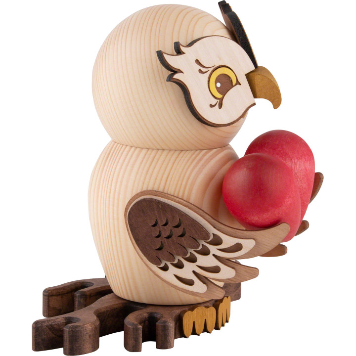 Smoker - Owl with Heart - 15 cm / 5.9 inch