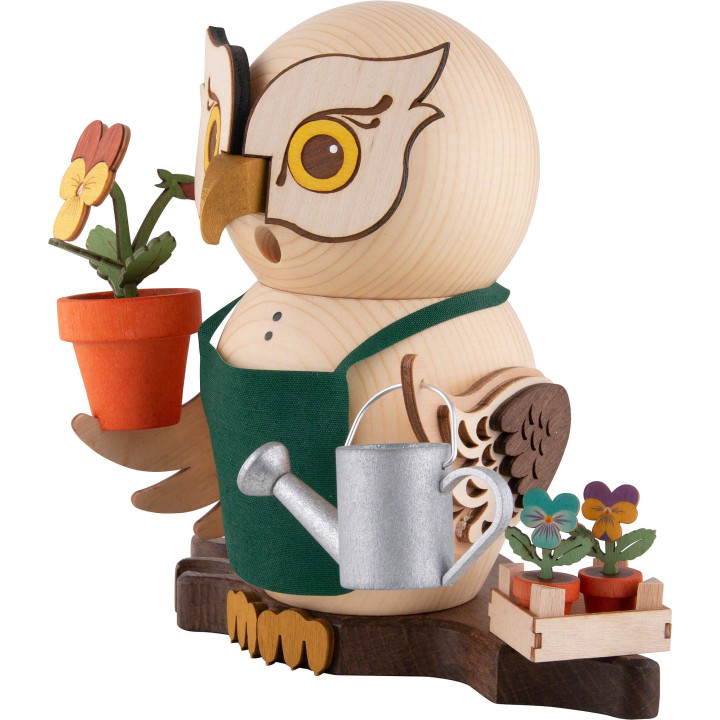 Smoker - Owl Gardener - 15 cm / 5.9 inch