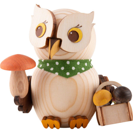 Mini-Eule Pilzsucher - 7 cm