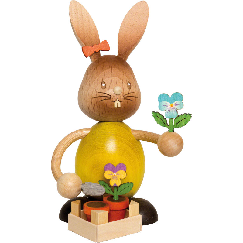 Stupsi Hase mit Stiefmütterchen - 12 cm