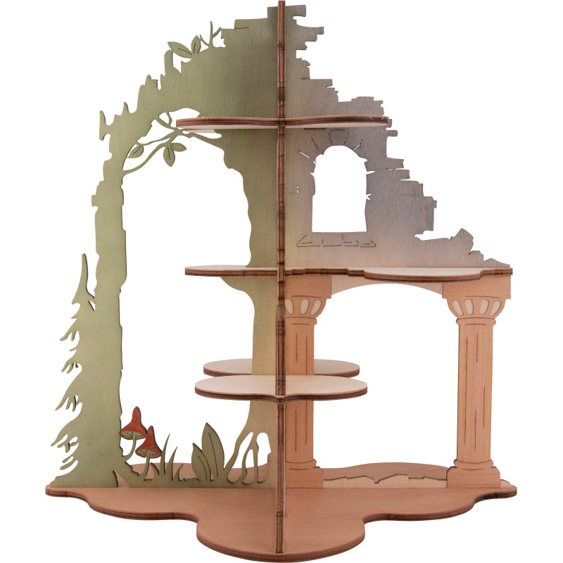 Burgruine für Mini-Eulen und Eulenkinder - 32 cm
