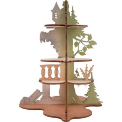 Burgruine für Mini-Eulen und Eulenkinder - 32 cm