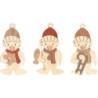 Christbaumschmuck Pinguine - 6er-Set - 7 cm