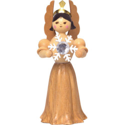 Engel mit Schneekristall - 7 cm