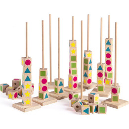 Educational Game Counting Towers - 8 cm / 3.1 inch