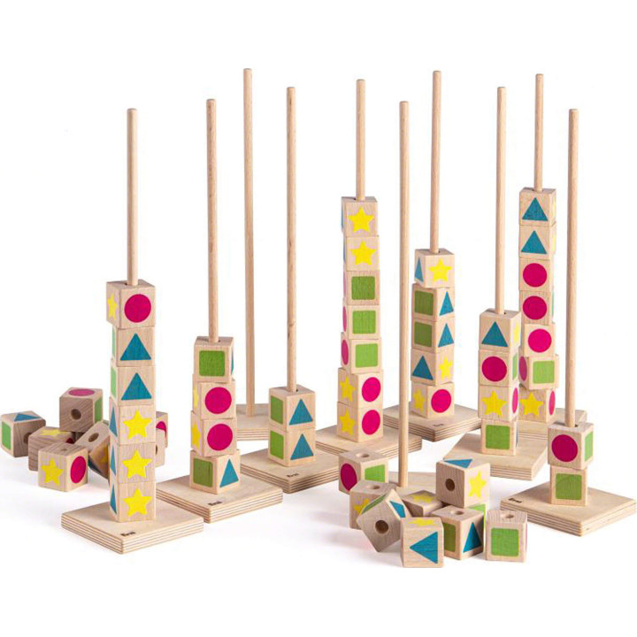 Lernspiel Zähltürmchen - 8 cm