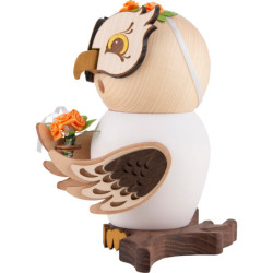Räuchereule Braut - 15 cm