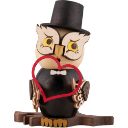 Smoker - Owl Bridegroom - 15 cm / 5.9 inch
