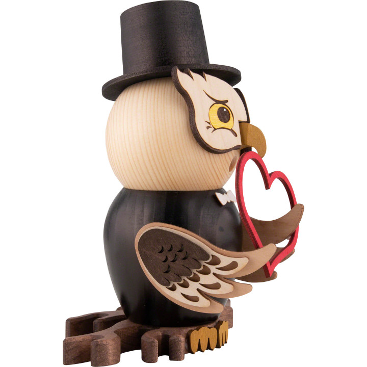 Smoker - Owl Bridegroom - 15 cm / 5.9 inch
