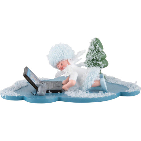 Snowflake with Laptop - 5 cm / 2 inch