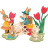 Handicraft Set - Tea Light Holder - Easter Bridge - 14 cm / 5.5 inch