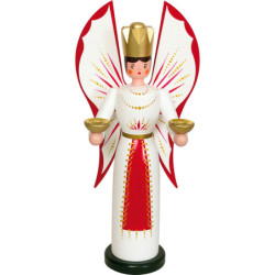 Angel for Candles - red-gold - 36 cm / 14.2 inch