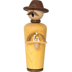Räuchermännchen Meisterstück mit Schwibbogen - 17 cm