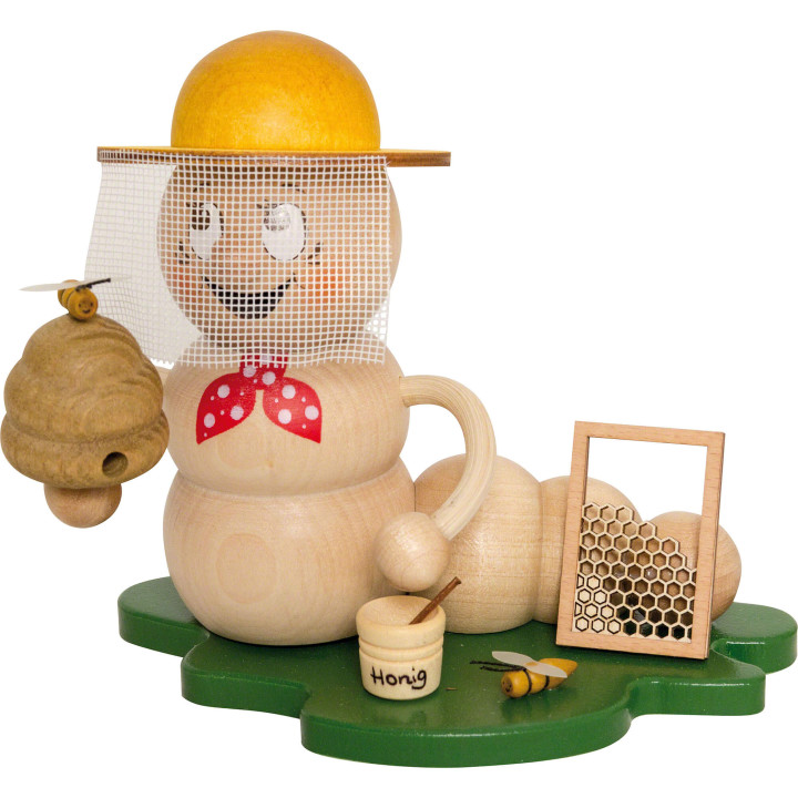 Räucherwurm Imker Rudi - 14 cm