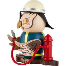 Smoker - Owl Fire Fighter - 15 cm / 5.9 inch