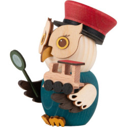 Mini-Eule Eisenbahner - 7 cm