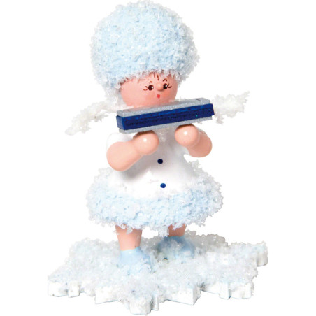 Snowflake with Mouth Organ - 5 cm / 2 inch