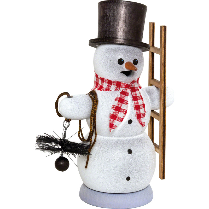 Smoker - Snowman Chimney Sweeper - 13 cm / 5.1 inch
