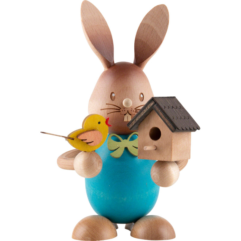 Stupsi Hase mit Vogelhaus - 12 cm