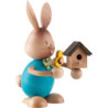 Stupsi Hase mit Vogelhaus - 12 cm