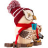 Smoker - Owl at Christmas Market with Child - 15 cm / 5.9 inch