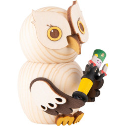 Mini Owl with Miner - 7 cm / 2.8 inch