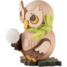 Eulenkind mit Schneeball - 4 cm