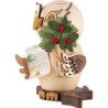 Smoker - Owl with Rowan Berry - Owl of the Year 2024 - 15 cm / 5.9 inch