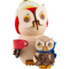 Mini Owl Christmas Market Visit - 7 cm / 2.8 inch
