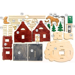 Handicraft Set - Money Box - Sweden House - 14 cm / 5.5 inch