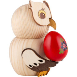 Mini Owl with Easter Egg - 7 cm / 2.8 inch