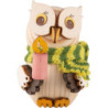 Mini-Eule mit Kerze - 7 cm