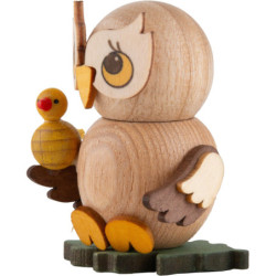 Owl Child with Bird - 4 cm / 1.6 inch