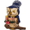 Smoker - Owl with Light Wreath - 15 cm / 5.9 inch