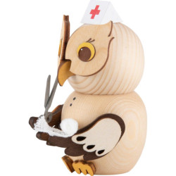 Mini-Eule Krankenschwester - 7 cm