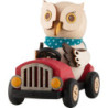 Mini Owl in Red Speedster - 7 cm / 2.8 inch