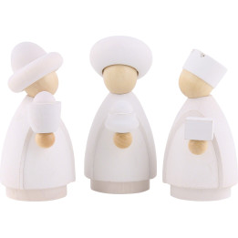 The Three Wise Men White/Natural - Small - 7 cm / 2.8 inch