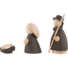 Die Heilige Familie natur/anthrazit - klein - 7 cm