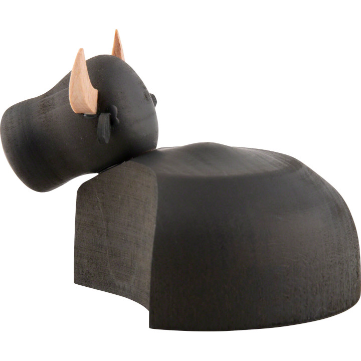 Ochse natur/anthrazit - groß - 6 cm