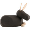 Esel natur/anthrazit - groß - 6,5 cm