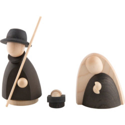 The Holy Family Natural/Anthracite - Large - 10 cm / 3.9 inch