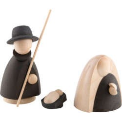 The Holy Family Natural/Anthracite - Large - 10 cm / 3.9 inch