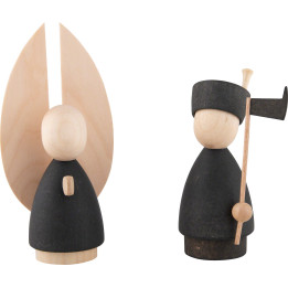 Engel und Bergmann natur/anthrazit - 9,5 cm